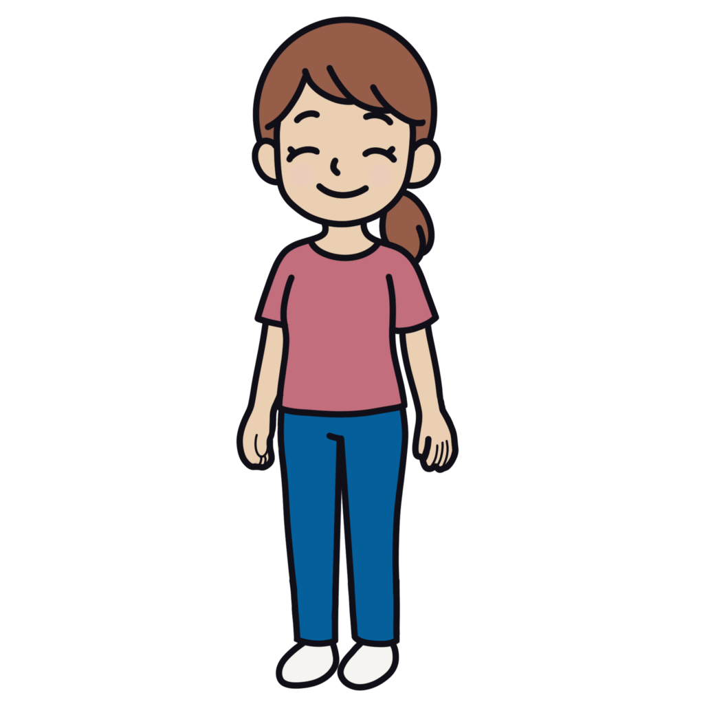 大人（女性）のフリーイラスト