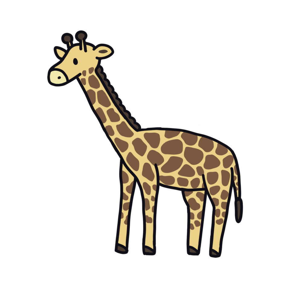 キリン（きりん）のイラスト素材
