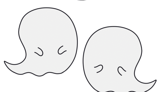 プリント教材│おえかき│おばけ