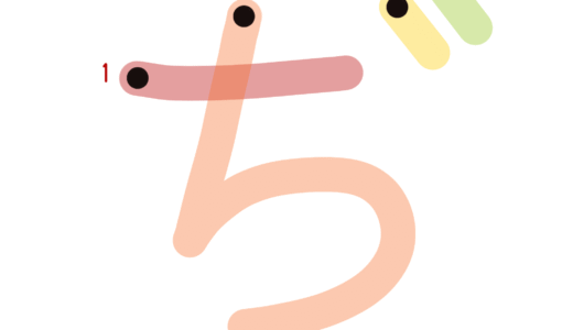 ひらがな素材『ぢ』