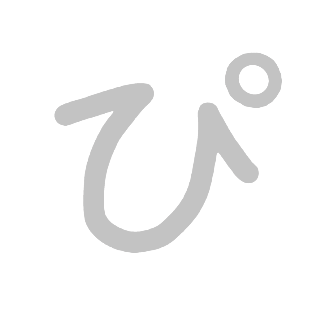 ひらがな『ぴ』のなぞり書き（グレー）