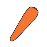 にんじん（ニンジン、人参）のイラスト素材