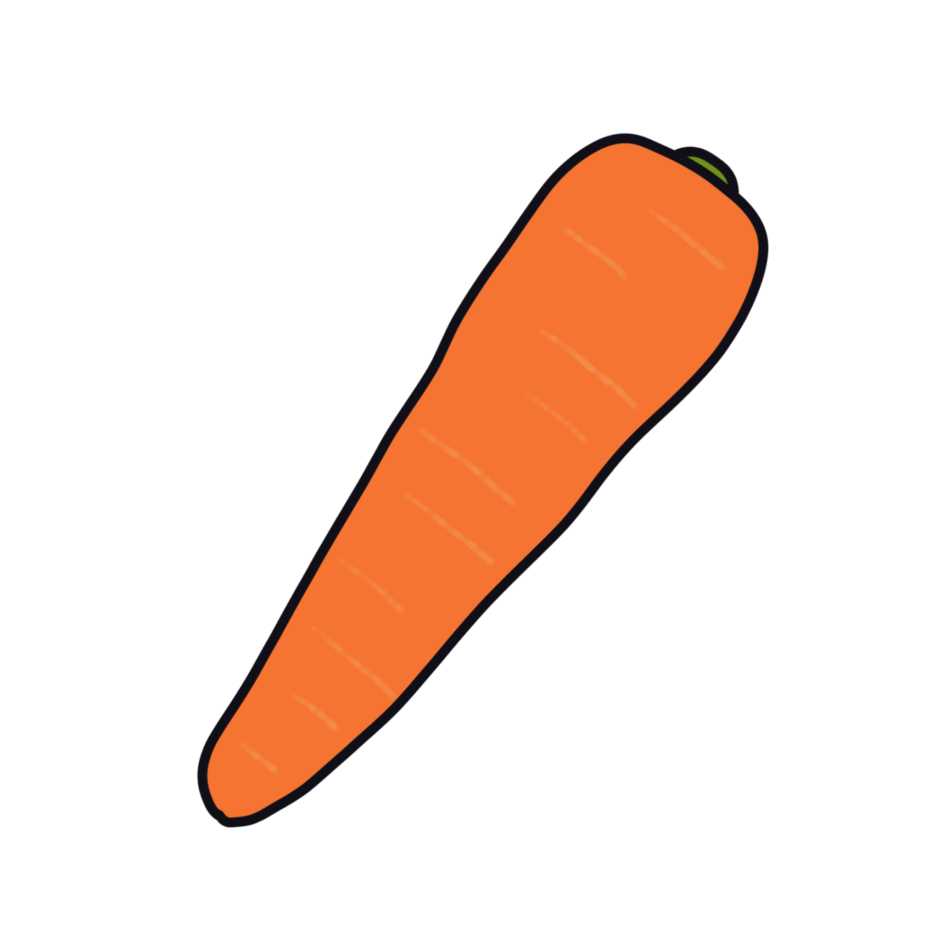 にんじん（ニンジン、人参）のイラスト素材