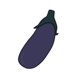 なす（ナス、茄子）のイラスト素材