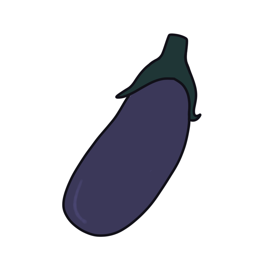 なす（ナス、茄子）のイラスト素材