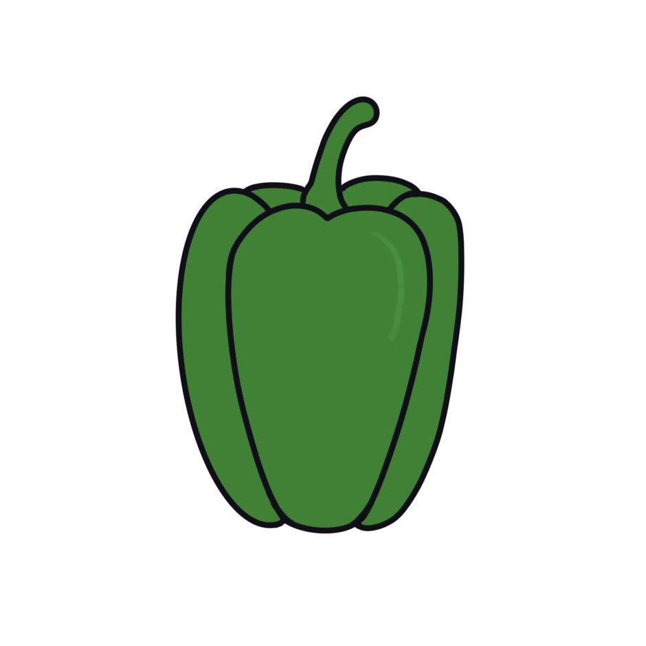 ピーマンのイラスト素材