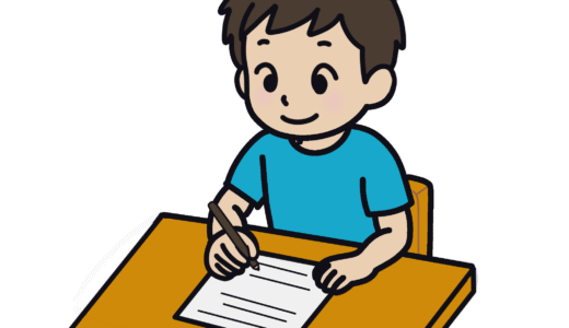 『プリントワーク』（男の子）のフリーイラスト